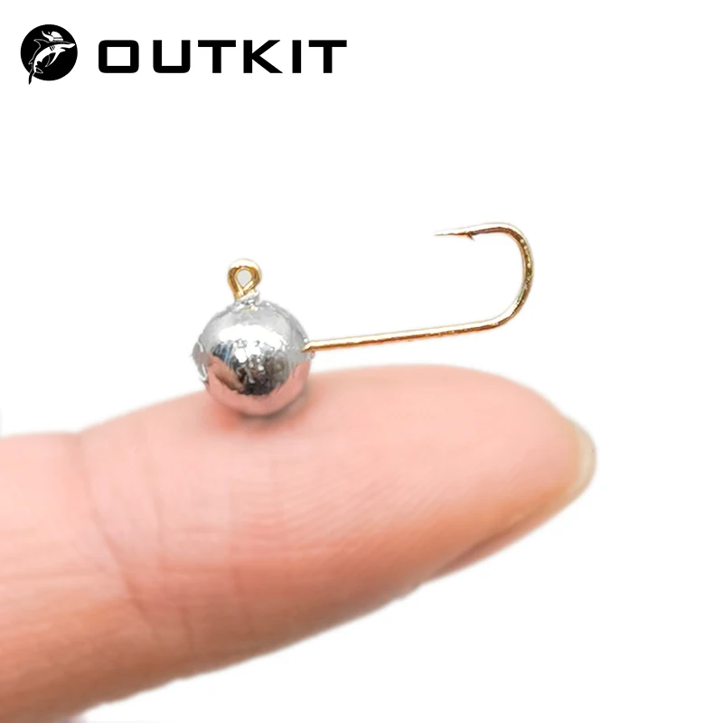 OUTKIT 10pcs Mini Jig Head Hoo - Fishing Hook Barbless review and price