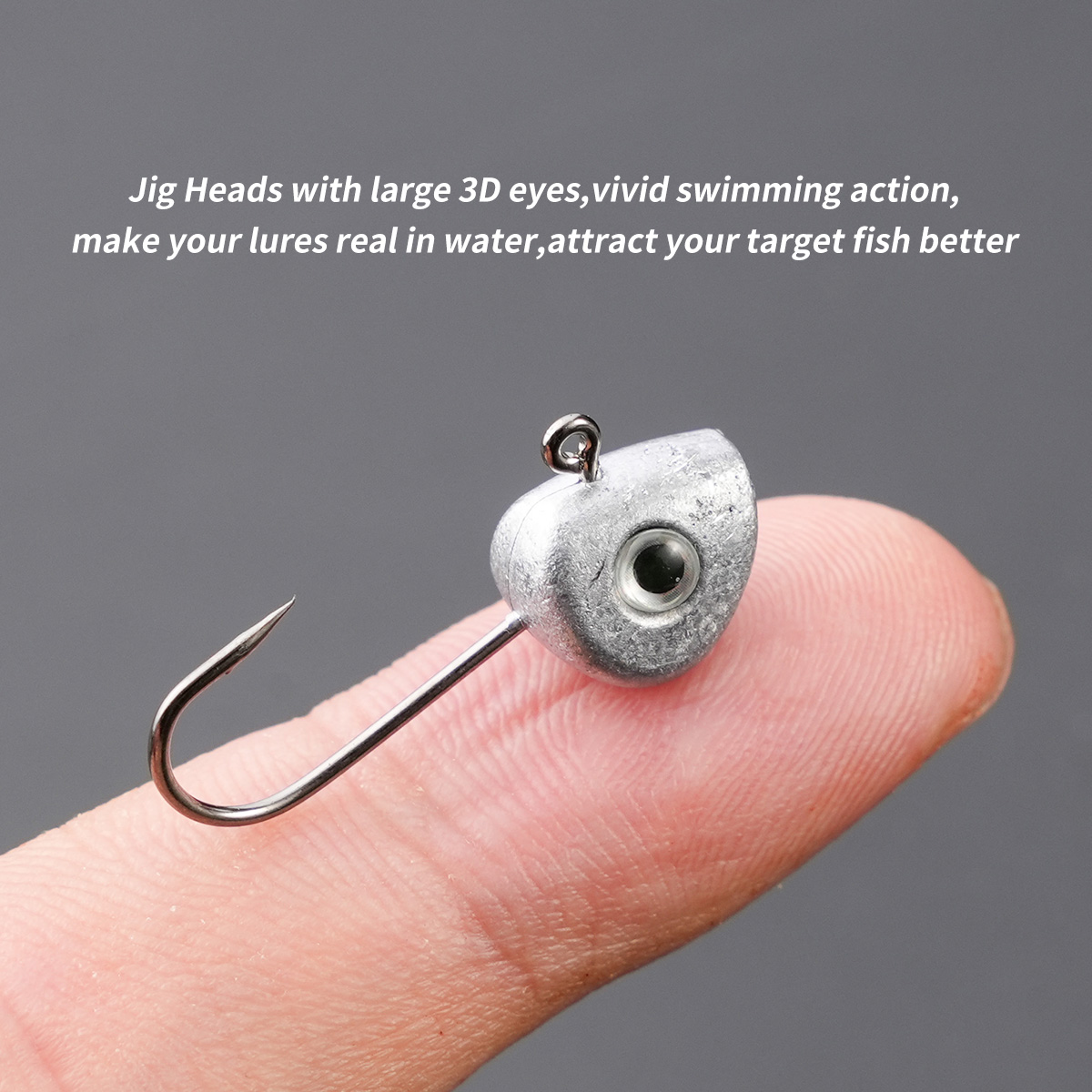 10pcs Mini Jig Head Hook 3D Ey - Fishing Hook Offset review and price