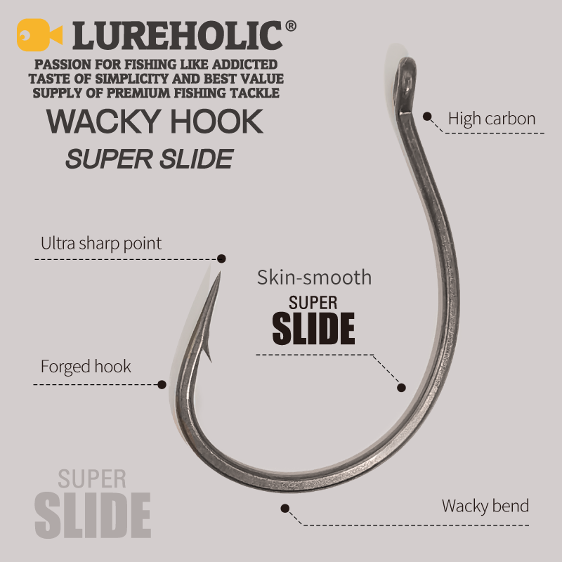 LUREHOLIC PTFE Super Slide Wac - Fishing Hook Barbless review and price