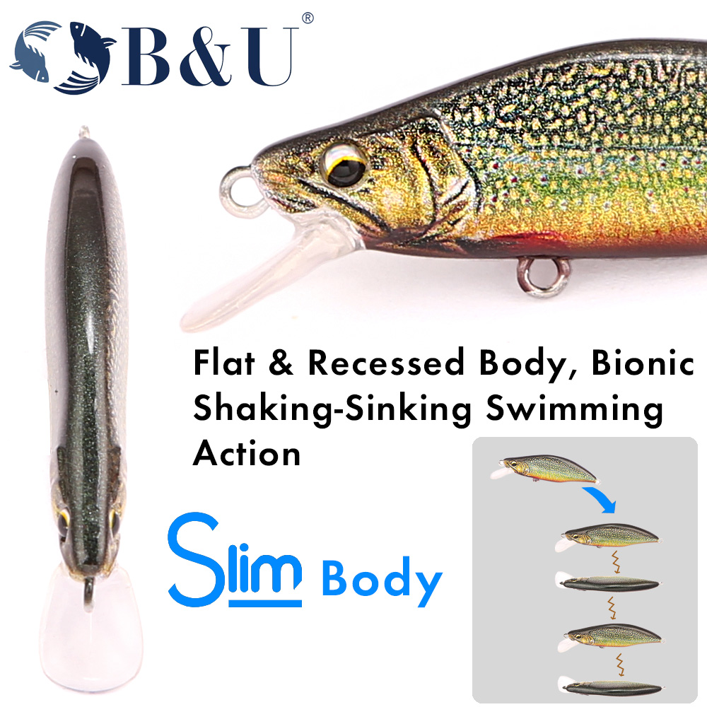 B&U Trout Pattern Hard Bait Si - Fishing Hook Treble review and price