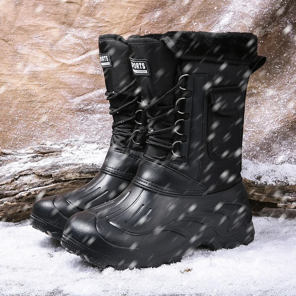 Men Winter Snow Boots Outdoor  - Fishing Hook Size review and price